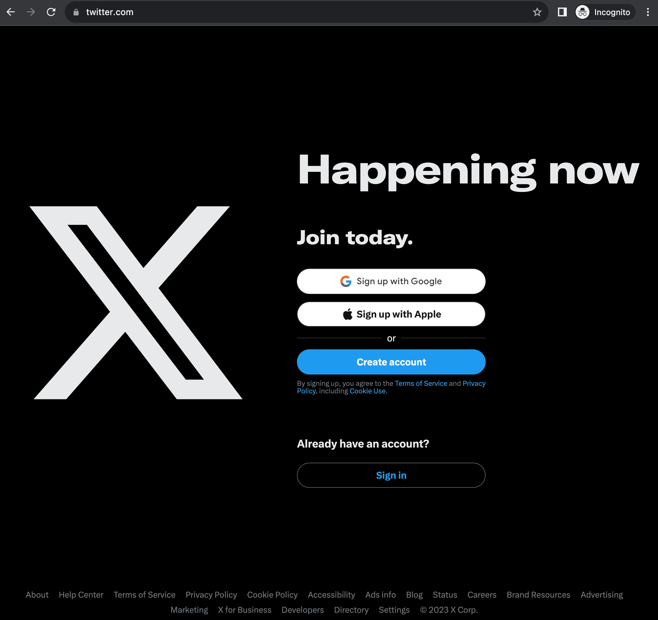 x.com in 2023